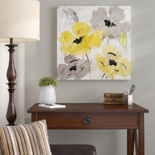 Poppies by Tre Sorelle Studios - Wrapped Canvas Graphic Art Print East Urban Home Size: 60.96cm H x 60.96cm W on Productcaster.