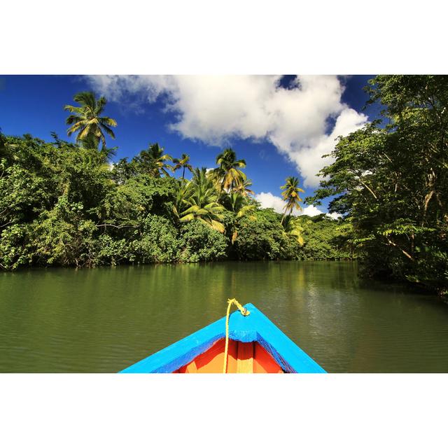 Boat On The Indian River by Gydyt0jas - Wrapped Canvas Print 17 Stories Size: 20cm H x 30cm W on Productcaster.