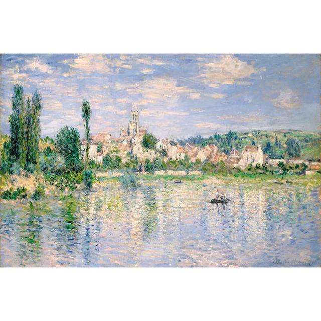 Vetheuil in Summer - Wrapped Canvas Art Prints Rosalind Wheeler Size: 20cm H x 30cm W x 3.8cm D on Productcaster.