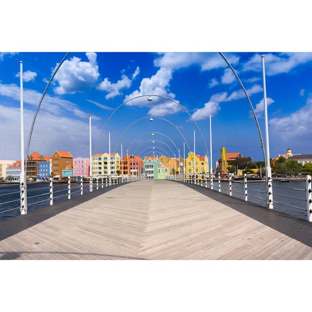 Floating Pontoon Bridge by Elvirkin - Wrapped Canvas Photograph 17 Stories Size: 20cm H x 30cm W on Productcaster.