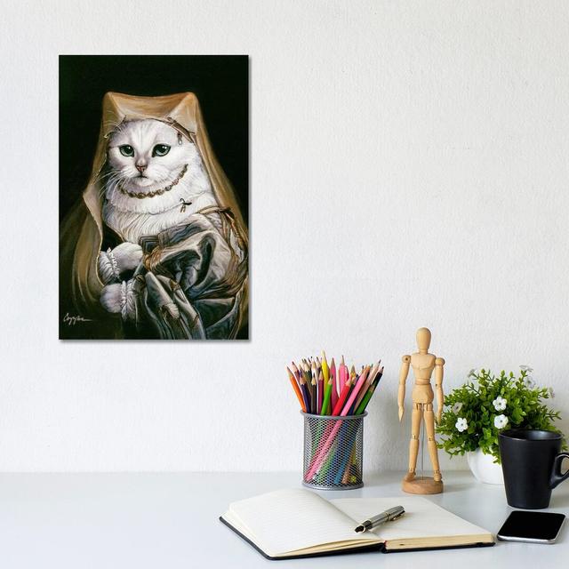 Shefa - Print on Canvas Happy Larry Format: Wrapped Canvas, Size: 30.48cm H x 20.32cm W x 1.91cm D on Productcaster.