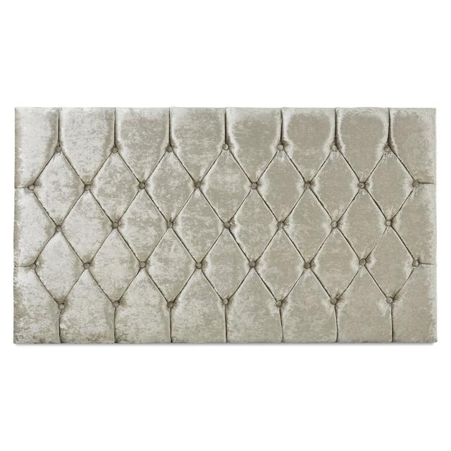 Bremerton Upholstered Headboard Marlow Home Co. Size: Small Single (2'6), Colour: Silver on Productcaster.