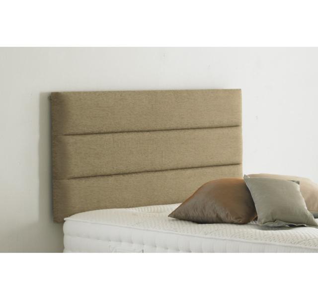 Louis Upholstered Headboard Home Loft Concept Size: Super King (6'), Colour: Chenille Mink on Productcaster.