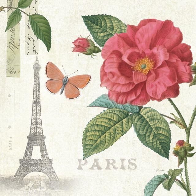 Paris Arbor III by Sue Schlabach - Wrapped Canvas Graphic Art Lily Manor Size: 76cm H x 76cm W x 3.8cm D on Productcaster.