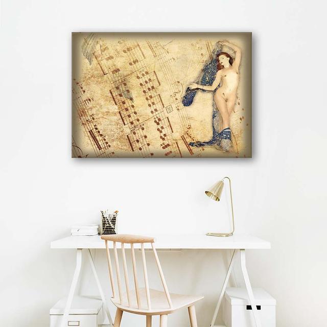 Canvas Print Nude Paintings Woman Retro Feeby Size: 80cm H x 120cm W x 2cm D on Productcaster.