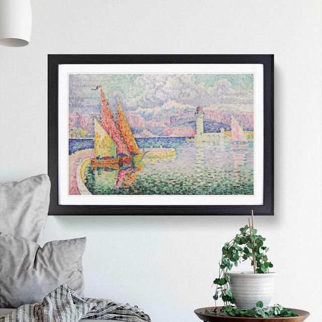 Port of Le Musior by Paul Signac - Picture Frame Painting East Urban Home Frame Option: Black Framed, Size: 36cm H x 48cm W x 2cm D on Productcaster.