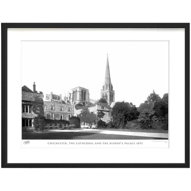 Chichester, The Cathedral And The Bishop's Palace 1892 by Francis Frith - Single Picture Frame Print The Francis Frith Collection Size: 28cm H x 36cm on Productcaster.