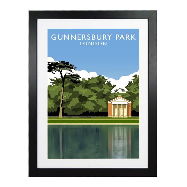 Gunnersbury Park by Richard O'Neil - Print East Urban Home Format: Black Wood Frame, Size: 43.5 cm H x 33.5 cm W x 2.2 cm D on Productcaster.