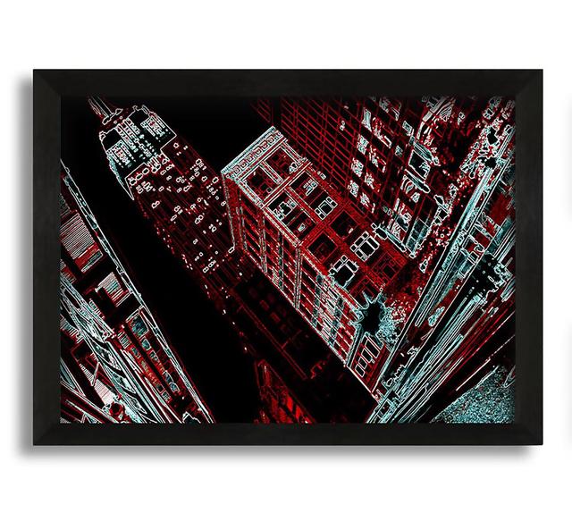 New York Broadway - Picture Frame Graphic Art in Canvas Brayden Studio Size: 21cm H x 30cm W x 10cm D on Productcaster.