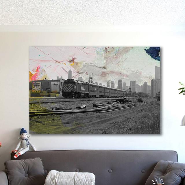 Train Home by Kent Youngstrom - Wrapped Canvas Print East Urban Home Size: 71 cm H x 107 cm W x 4 cm D on Productcaster.