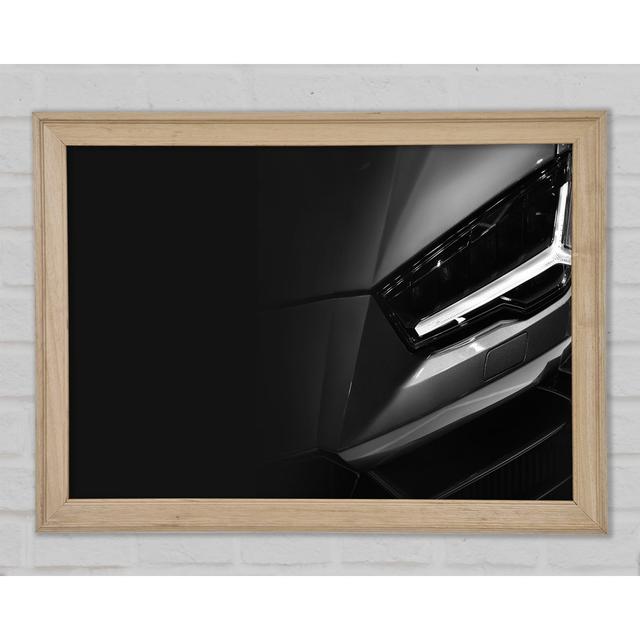 Close of Headlight On Sports Car - Single Picture Frame Art Prints Ebern Designs Größe: 84,1 cm H x 118,9 cm B x 1,5 cm T on Productcaster.