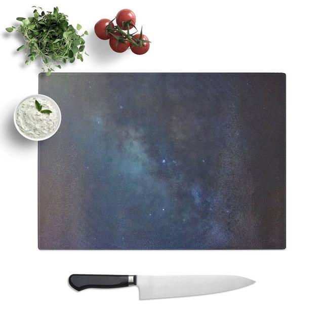 Tempered Glass Universe in Abstract Vol.20 Chopping Board East Urban Home Size: 39 cm W x 28.5 cm L on Productcaster.