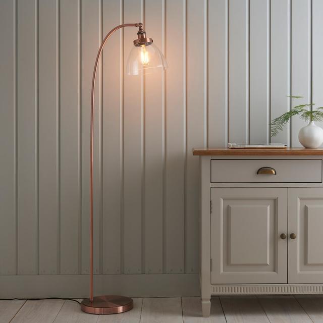 Anais 152cm Arched Floor Lamp Breakwater Bay Base Finish: Copper on Productcaster.