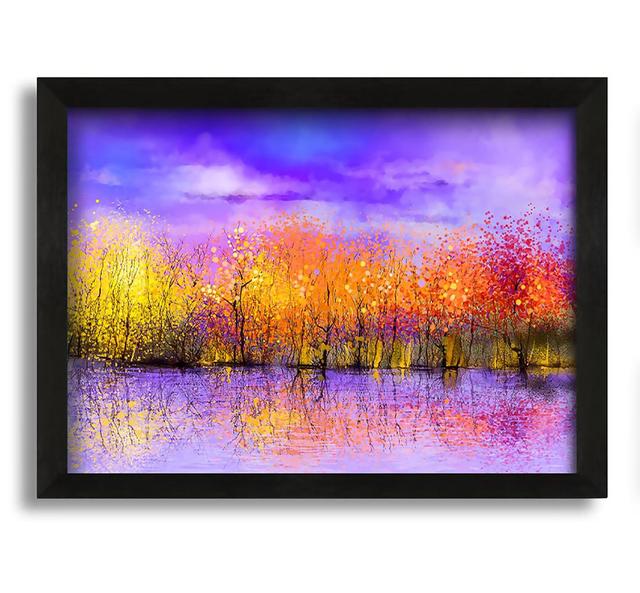 Magical Trees - Picture Frame Painting on Canvas ClassicLiving Size: 42cm H x 60cm W x 10cm D on Productcaster.