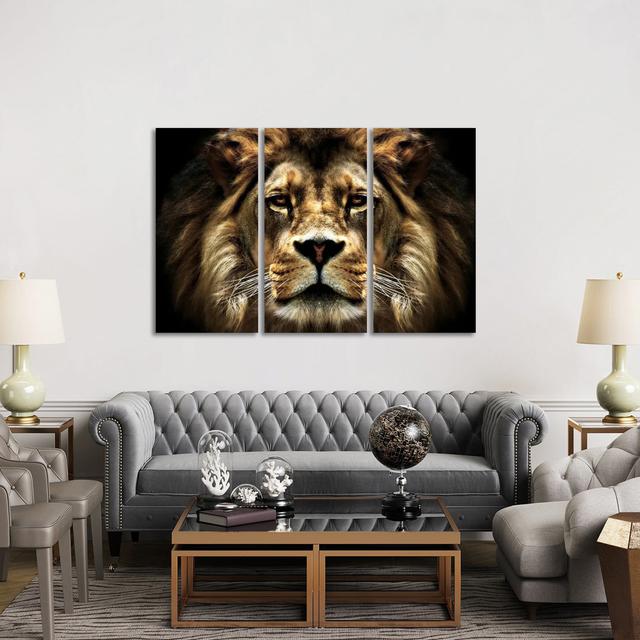 The Lion by SD Smart - No Frame Gallery-Wrapped Canvas Giclée on Canvas Ebern Designs Size: 101.6cm H x 152.4cm W x 1.91cm D on Productcaster.