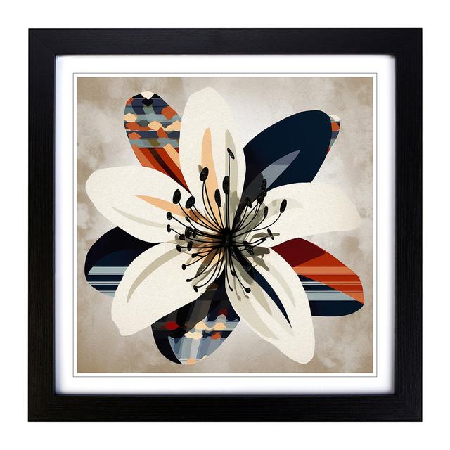 Lily Flower Bauhaus No.2 - Print Marlow Home Co. Format: Black on Productcaster.