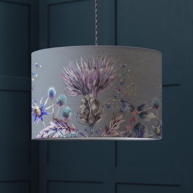 Elysium Eva Floral 37cm Cotton Drum Lamp Shade Voyage Maison on Productcaster.