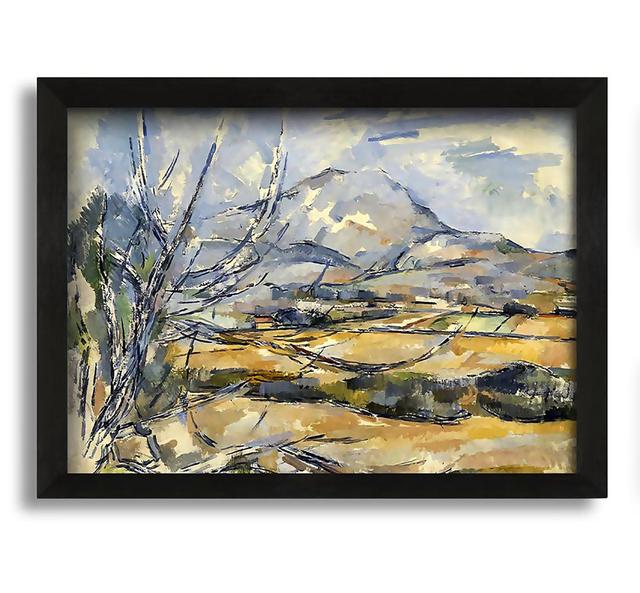 Cezanne Montagne Sainte-Victoire - Picture Frame Painting on Canvas Ophelia & Co. Size: 42cm H x 60cm W x 10cm D on Productcaster.