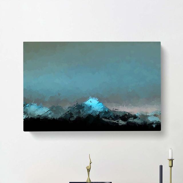 Monte Due Mani Mountain Top in Abstract - Wrapped Canvas Painting Print East Urban Home Size: 35cm H x 50cm W x 3cm D on Productcaster.