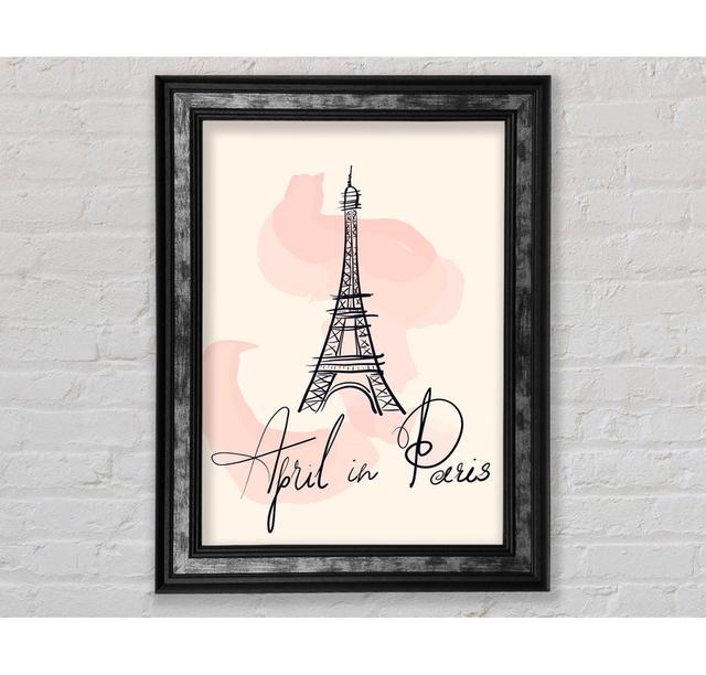 Eiffel Tower Love 3 - Single Picture Frame Art Prints Bright Star Size: 42cm H x 21cm W x 8cm D on Productcaster.