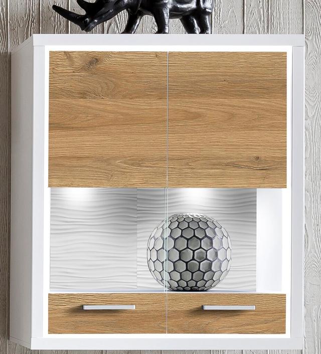 Hängevitrine Farley mit Beleuchtung Ebern Designs on Productcaster.