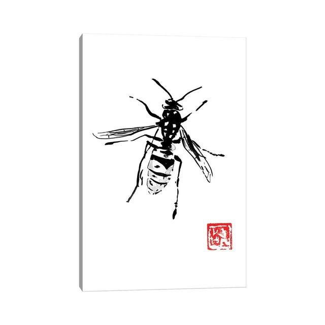 Wasp by Péchane - Print on Canvas Bloomsbury Market Format: Wrapped Canvas, Size: 45.72cm H x 30.48cm W x 1.91cm D on Productcaster.