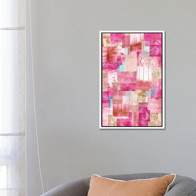 Patchwork Paper by Deb Chaney - Print on Canvas Ebern Designs Format: White Framed, Size: 66.04cm H x 45.72cm W x 3.81cm D on Productcaster.