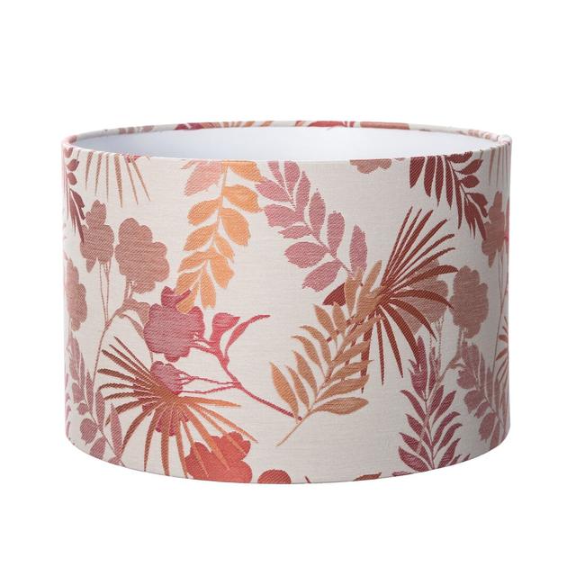 Werner Polyester Drum Lamp Shade ( Screw On ) Marlow Home Co. Colour: Red/Orange, Size: 20cm H x 25cm W x 25cm D on Productcaster.