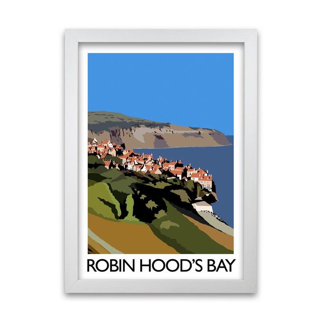 Robin Hood's Bay by Richard O'Neill - Single Picture Frame Print 17 Stories Size: 42 cm H x 29.7 cm W, Frame Option: White on Productcaster.