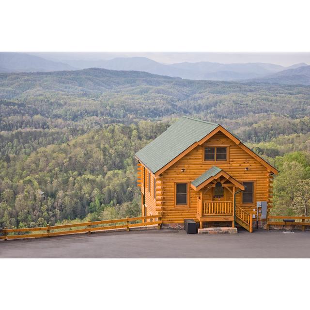 Log Cabin on the Edge by Wbritten - Wrapped Canvas Photograph Alpen Home Size: 61 cm H x 91 cm W on Productcaster.