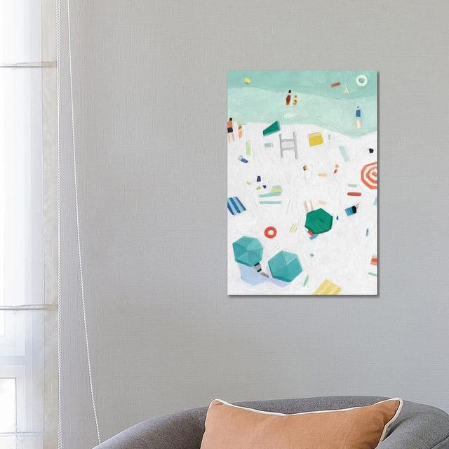 Beach Vista I by Emma Scarvey - Wrapped Canvas Painting Wayfair Samples on Productcaster.