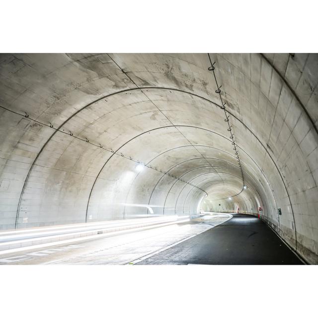 Tunnel - Wrapped Canvas Photograph 17 Stories Size: 81cm H x 122cm W x 3.8cm D on Productcaster.