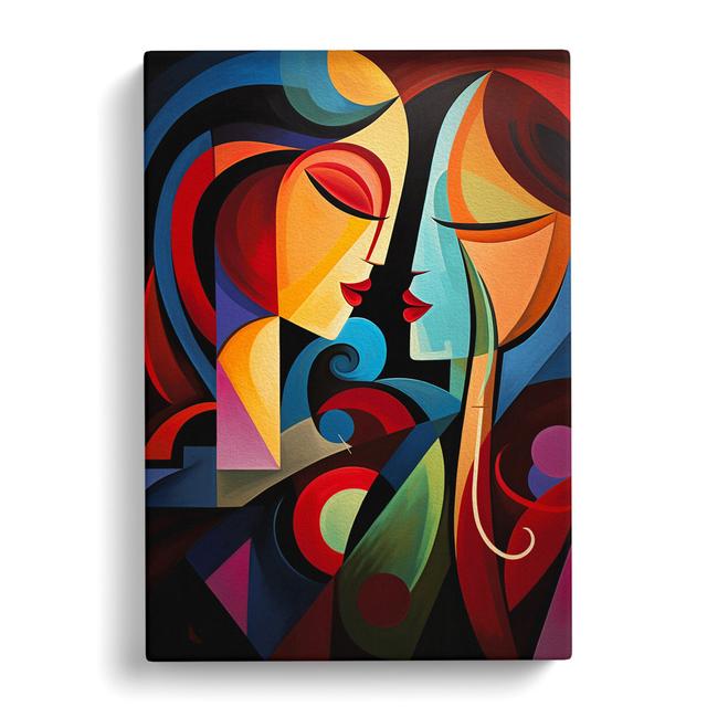 Two Women In Love Orphism No.2 - Print Metro Lane Size: 76cm H x 50cm W x 3cm D on Productcaster.