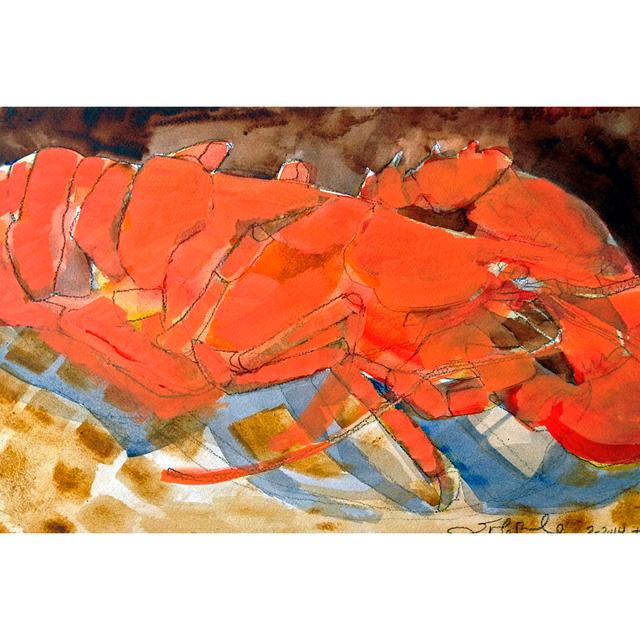 Abstract Lobster III Highland Dunes Size: 30cm H x 46cm W x 3.8cm D on Productcaster.