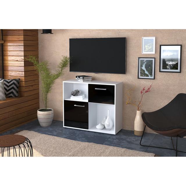 Brackenley TV Stand for TVs up to 70" Latitude Run Colour: Black/White on Productcaster.