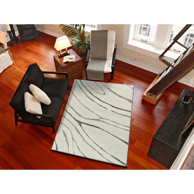 Niamey (White) Ivy Bronx Rug Size: Rectangle 115 x 170cm on Productcaster.