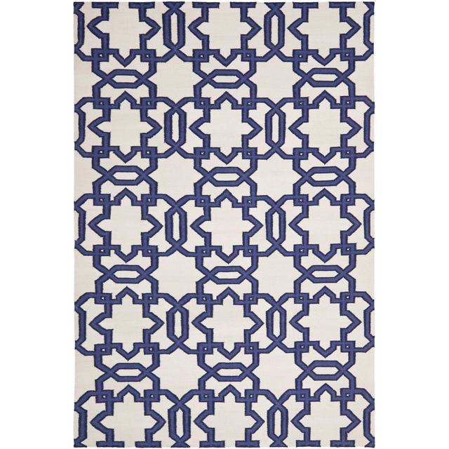 Feliciano Geometric Hand Woven 152cm X 243cm Area Rug Bloomsbury Market on Productcaster.