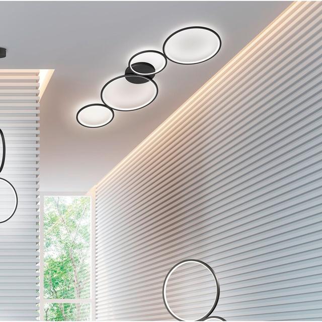 Rondo LED Semi Flush Mount Ebern Designs on Productcaster.