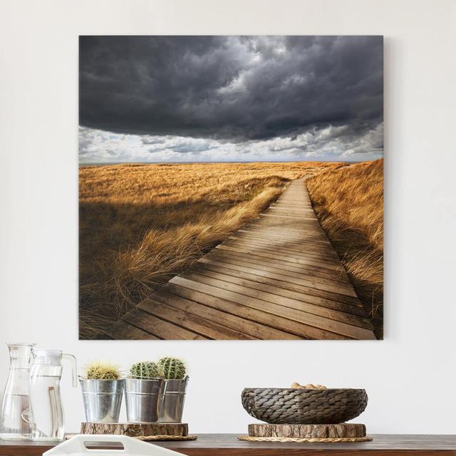 Path in the Dunes - Wrapped Canvas Photograph Ebern Designs on Productcaster.