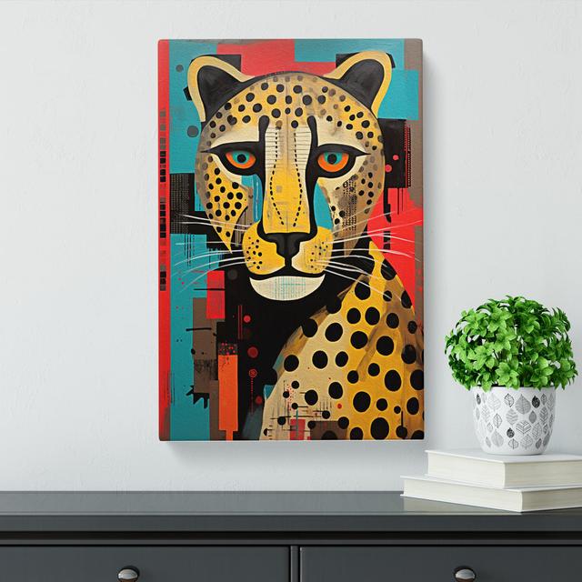 Leopard Constructivism No.2 - No Frame Print Latitude Vive Size: 60cm H x 40cm W x 3cm D on Productcaster.