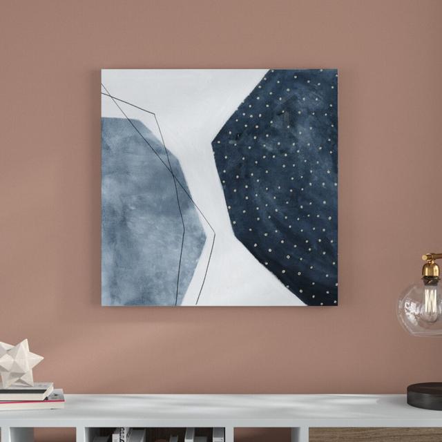 Adjacent Abstraction II by Emma Scarvey - Wrapped Canvas Painting Print Blue Elephant Size: 76cm H x 76cm W on Productcaster.