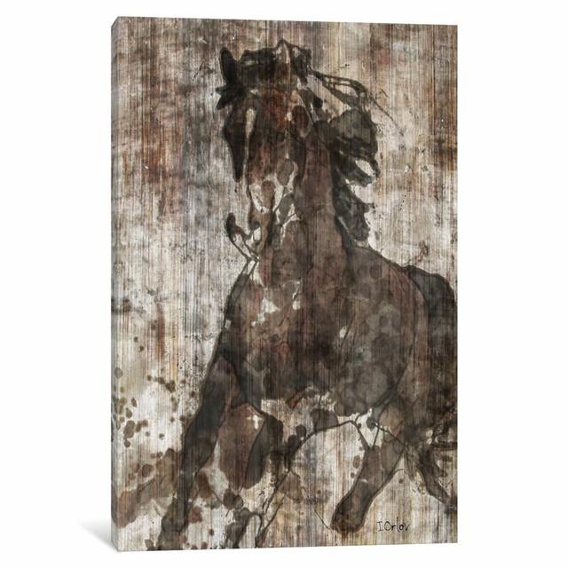 Galloping Horse by Irena Orlov - Wrapped Canvas Painting East Urban Home Size: 66.04cm H x 45.72cm W x 3.81cm D on Productcaster.