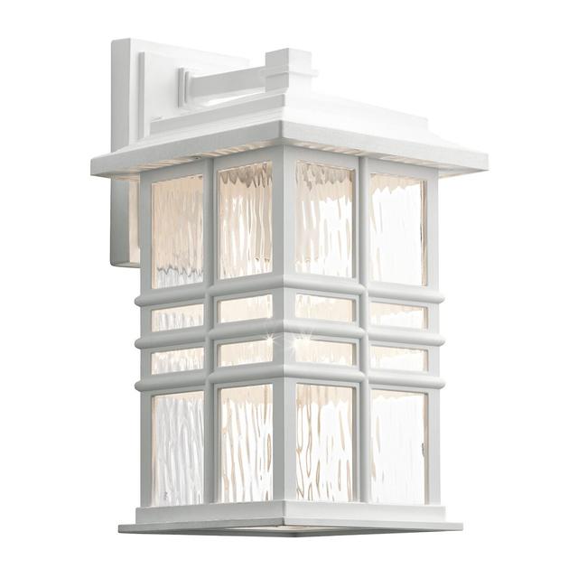 Kenwick Outdoor Wall Lantern Dakota Fields Fixture Finish: White, Size: 35.9cm H x 20.3cm W x 22.8cm D on Productcaster.