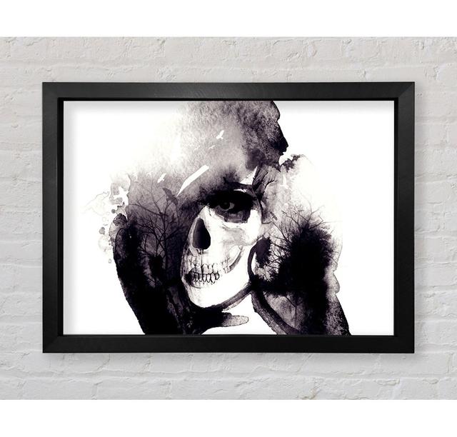 The Water Splash Skull - Single Picture Frame Art Prints Bright Star Size: 42cm H x 59.7cm W x 3.4cm D on Productcaster.