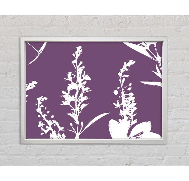 Freshness Of Beauty - Single Picture Frame Art Prints on Canvas Bright Star Size: 84.1cm H x 118.9cm W x 3.3cm D, Colour: Lilac/White on Productcaster.