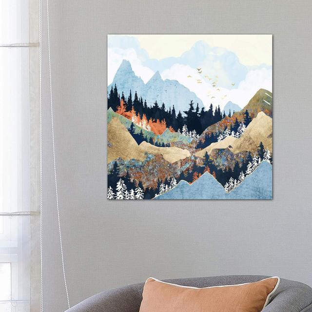 Spring Flight - Wrapped Canvas Print Alpen Home Size: 66.04cm H x 66.04cm W x 3.81cm D on Productcaster.