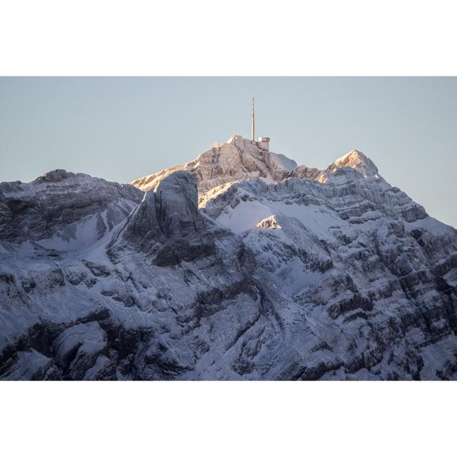 Clouse Clouse Säntis In Winter - Wrapped Canvas Photograph Alpen Home Size: 61cm H x 91cm W x 3.8cm D on Productcaster.