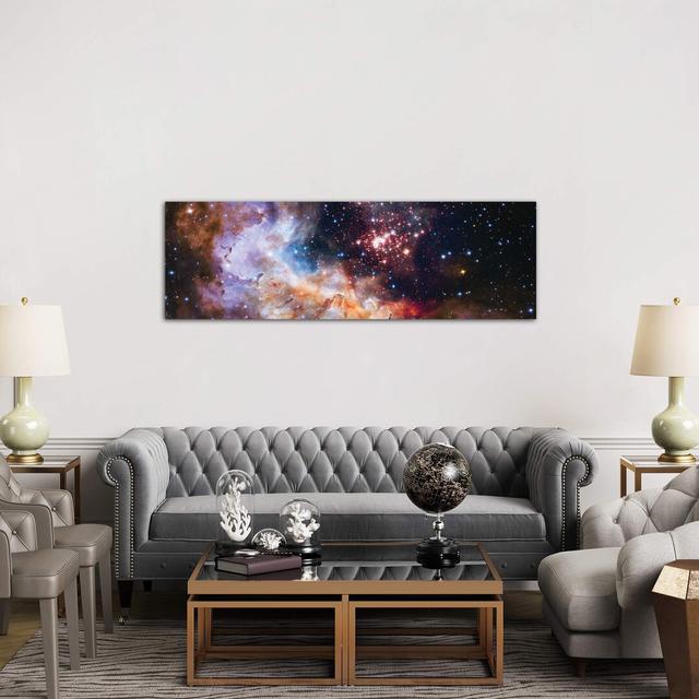 Celestial Illumination - Wrapped Canvas Panoramic Print Brayden Studio Size: 30.48cm H x 91.44cm W x 3.81cm D on Productcaster.