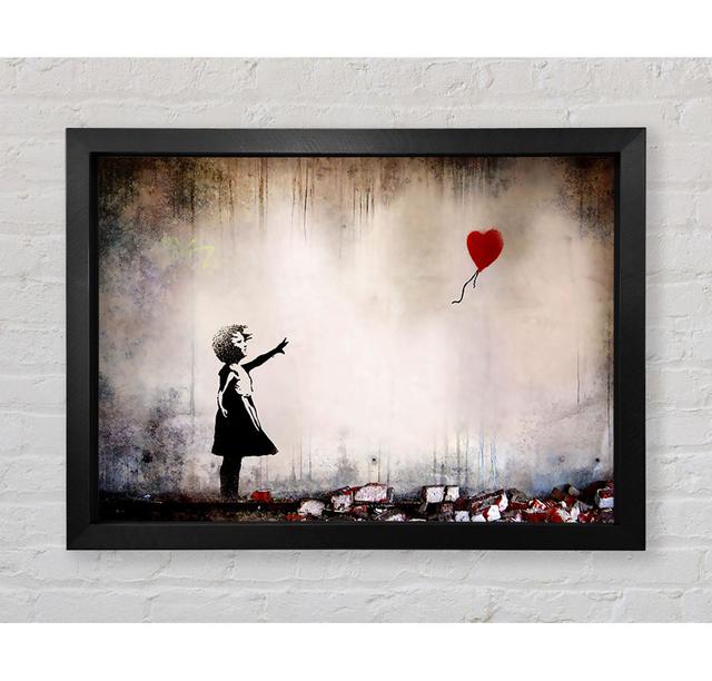 Heart Balloon - Single Picture Frame Art Prints Bright Star Size: 59.7cm H x 84.1cm W x 3.4cm D on Productcaster.