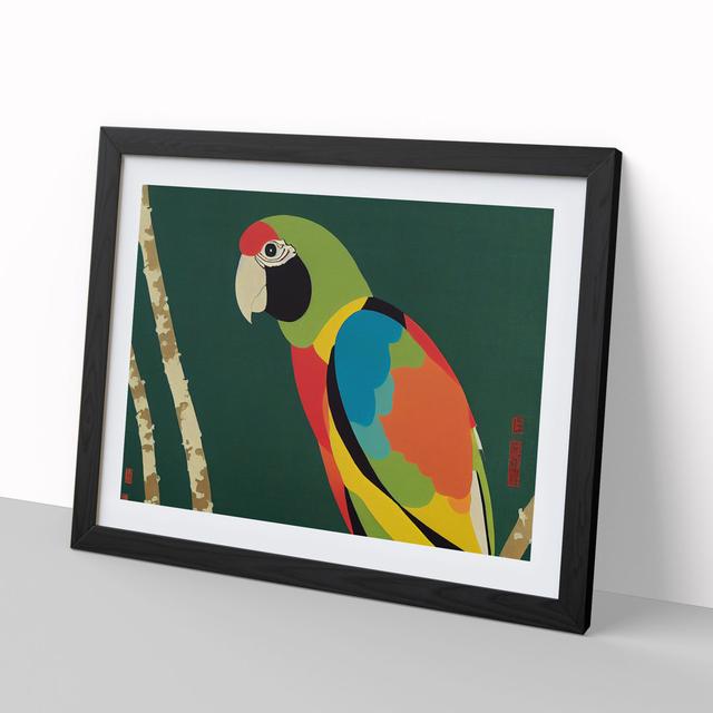 Parrot Abstract Vol.4 - Picture Frame Graphic Art Bay Isle Home Frame Colour: Black, Size: 34cm H x 46cm W x 2cm D on Productcaster.